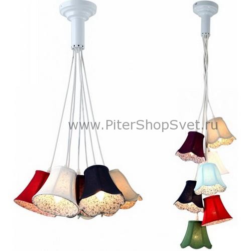 Подвесная люстра для детской с цветными абажурами A9211SP-7WH PROVENCE Arte Lamp